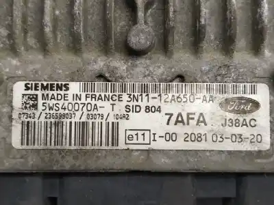 Second-hand car spare part ecu engine control for ford fusion (cbk) ambiente oem iam references 3n1112a650aa