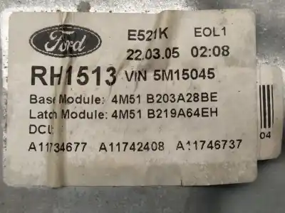 Автозапчастина б/у регулятор переднього правого скла для ford focus c-max (cap) ambiente (d) посилання на oem iam 4m51b203a28be  4m51b045h16aa