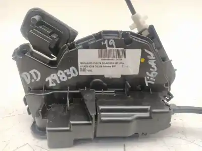 Автозапчастина б/у замок передній праві двері для volkswagen tiguan (ad1, ax1) 2.0 tdi посилання на oem iam 5nb837016c  
