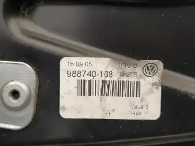 İkinci el araba yedek parçası ARKA SAG CAM REGÜLATÖRÜ için VOLKSWAGEN PASSAT VARIANT (3C5)  OEM IAM referansları 988740108  3C4839756G
