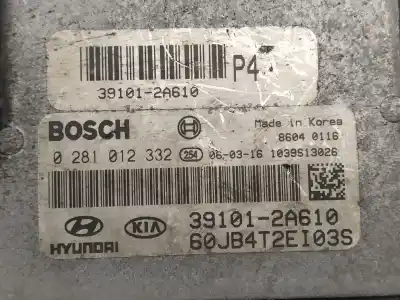 Second-hand car spare part ecu engine control for kia rio 1.5 crdi ex2 oem iam references 0281012332 60jb4t2ei03s 391012a610