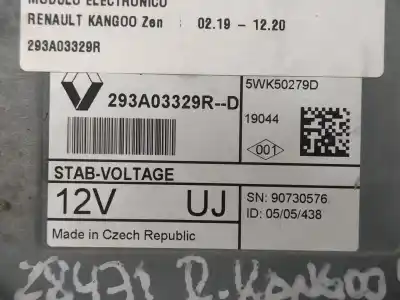 Автозапчастина б/у електронний модуль для renault kangoo zen посилання на oem iam 293a03329r  5wk50279d