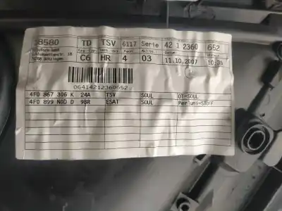Автозапчастина б/у обликка задніх правіх дверей для audi a6 c6 (4f2) 2.0 tdi посилання на oem iam   