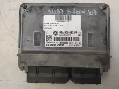 Second-hand car spare part ecu engine control for seat leon (1p1) 1.6 oem iam references 06a906033ff  5wp40329