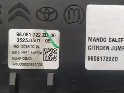 Автозапчасти б/у отопление / кондиционирование воздуха за citroen jumpy fugón club m ссылки oem iam 98081722zd  