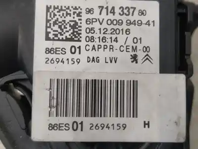 Second-hand car spare part accelerator pedal for citroen c-elysée exclusive oem iam references 9671433780  6pv00994941