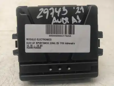 Second-hand car spare part ELECTRONIC MODULE for AUDI A1 SPORTBACK (GBA)  OEM IAM references 3Q0907530AG  3Q0907530C