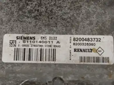 Second-hand car spare part ecu engine control for dacia logan básico oem iam references 8200483732 s110140011a 8200326380