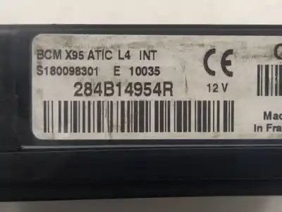 Second-hand car spare part fuse box unit for renault fluence 1.5 dynamique [1.5 ltr. - 78 kw dci diesel] oem iam references 284b14954r  s180098301