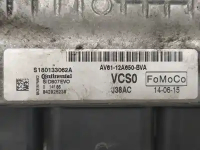 Автозапчастина б/у ебу контролер двигуна для ford c-max (cb7) (2010->) 1.6 titanium [1.6 ltr. - 85 kw tdci cat] посилання на oem iam av6112a650bva 842825238 s180133062a