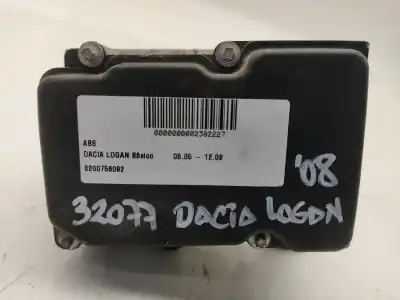Second-hand car spare part abs for dacia logan básico oem iam references 8200756092  0265232110