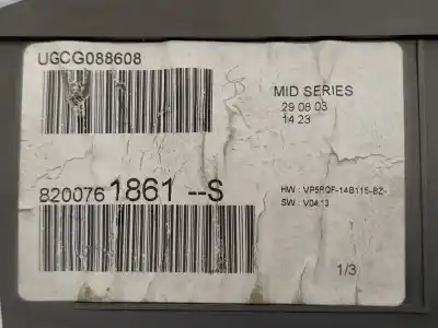 Second-hand car spare part dashboard for renault clio iii pack authentique oem iam references 8200761861s