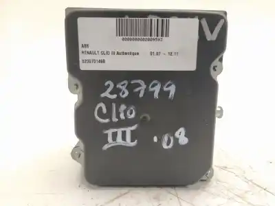 Peça sobressalente para automóvel em segunda mão abs por renault clio iii pack authentique referências oem iam 8200701499  