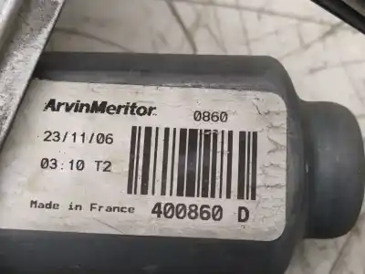 Second-hand car spare part driver left window regulator for renault clio iii pack authentique oem iam references 400860d  