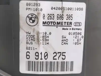 Second-hand car spare part dashboard for bmw serie 3 compact (e46) 316ti oem iam references 0263606305  6910275