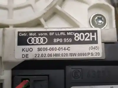 Pezzo di ricambio per auto di seconda mano alzacristalli anteriore destro per audi a3 (8p) 1.9 tdi ambiente riferimenti oem iam 8p0959802h  