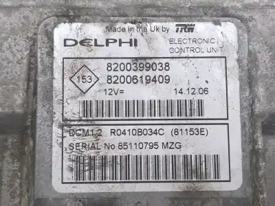 Second-hand car spare part ecu engine control for nissan note (e11e) acenta oem iam references 8200399038  8200619409