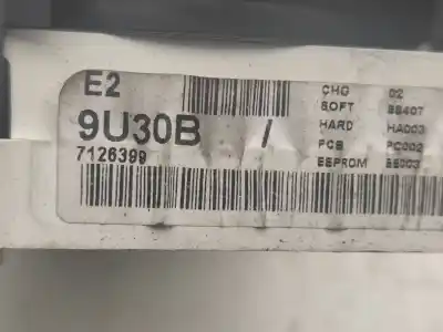 Second-hand car spare part dashboard for nissan note (e11e) acenta oem iam references 9u30b7126399