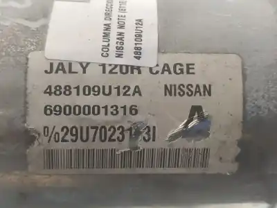 Second-hand car spare part steering column for nissan note (e11e) acenta oem iam references 488109u12a  6900001316