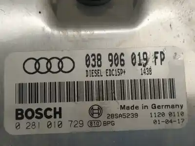 Автозапчастина б/у ебу контролер двигуна для audi a4 b6 (8e2) 1.9 tdi посилання на oem iam 0281010729  038906019fp