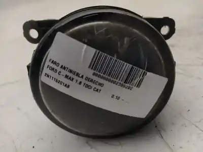 Автозапчасти б/у правая противотуманная фара за ford c-max (cb7) (2010->) 1.6 titanium [1.6 ltr. - 85 kw tdci cat] ссылки oem iam 2n1115201ab  
