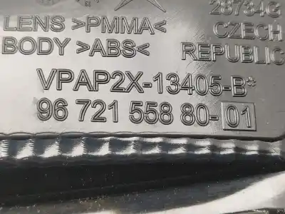 Second-hand car spare part interior left tailgate light for citroen c4 lim. 1.6 hdi fap 112 cv / 82 kw oem iam references 9672155880  