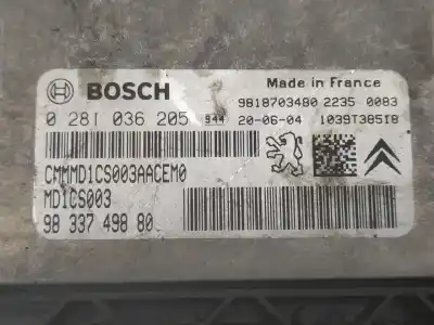 Pièce détachée automobile d'occasion calculateur moteur ecu pour peugeot 2008 (p1) active références oem iam 0281036205  