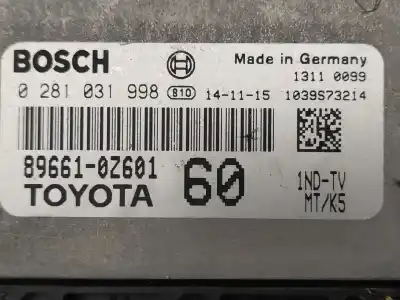 Second-hand car spare part ecu engine control for toyota auris advance oem iam references 0281031998 13110099 896610z601