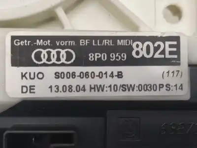 Автозапчасти б/у мотор стекла переднего правого за audi a3 (8p1) 2.0 tdi 16v ссылки oem iam 8p0959802e