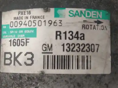 Pezzo di ricambio per auto di seconda mano compressore aria condizionata per opel insignia a sedán (g09) 2.0 cdti (69) riferimenti oem iam 13232307  