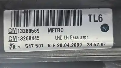 Pezzo di ricambio per auto di seconda mano specchio sinistro per opel insignia a sedán (g09) 2.0 cdti (69) riferimenti oem iam 13269569