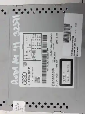 Автозапчастина б/у аудіо система / радіо cd для audi a4 b8 (8k2) 2.0 tdi посилання на oem iam 8t1035186p  