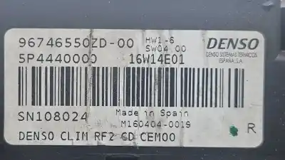 Автозапчастина б/у клімат-контроль для citroen c-elysée exclusive посилання на oem iam 96746550zd 16w14e01 5p4440000