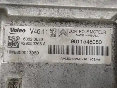 Second-hand car spare part ecu engine control for citroen c-elysée exclusive oem iam references 9811545080  hw9800913080