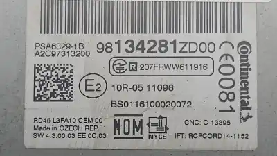 Автозапчасти б/у аудиосистема / радио cd за citroen c-elysée exclusive ссылки oem iam 98134281zd00  psa63291b