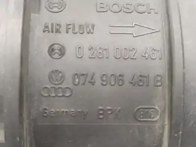 Автозапчастина б/у витратомір повітря для audi a6 c6 (4f2) 2.0 tdi посилання на oem iam 0281002461  074906461b