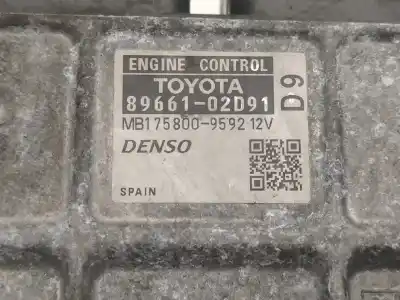 Second-hand car spare part ecu engine control for toyota auris 2.0 d-4d oem iam references 8966102d91  mb1758009592