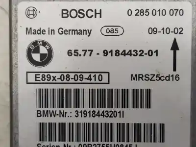Peça sobressalente para automóvel em segunda mão centralina de airbag por bmw serie 1 berlina (e81/e87) 118d referências oem iam 0285010070