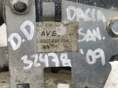 Second-hand car spare part front right door lock for dacia sandero ambiance oem iam references 8200735224  