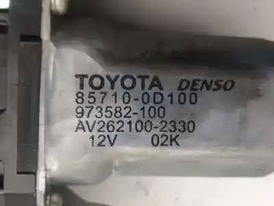 Автозапчасти б/у регулятор стекла переднего правого за toyota yaris (ksp9/scp9/nlp9) básico ссылки oem iam 857100d100