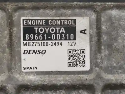 Автозапчастина б/у ебу контролер двигуна для toyota yaris (ksp9/scp9/nlp9) básico посилання на oem iam 896610d310  mb2751002494