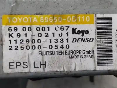 Second-hand car spare part steering control unit for toyota yaris (ksp9/scp9/nlp9) básico oem iam references 6900001067 1129001331 k9102101