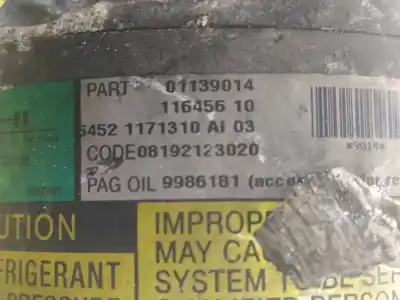 Peça sobressalente para automóvel em segunda mão compressor de ar condicionado a/a a/c por bmw mini (r50,r53) cooper referências oem iam 01139014  