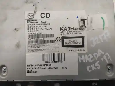 Автозапчастина б/у аудіо система / радіо cd для mazda cx-5 (kf) 2.2 d посилання на oem iam ka0h669g0  b021208