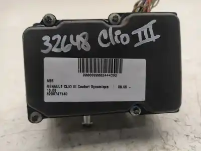 Second-hand car spare part abs for renault clio iii confort dynamique oem iam references 8200747140