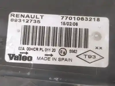 Second-hand car spare part LEFT HEADLIGHT for RENAULT MEGANE II BERLINA 5P  OEM IAM references 7701063218  89312735