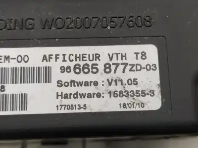Pièce détachée automobile d'occasion ÉCRAN MULTIFONCTIONS pour PEUGEOT 3008  Références OEM IAM 96665877ZD  