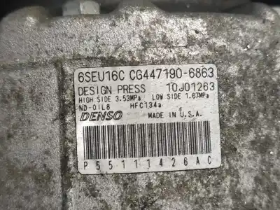 Peça sobressalente para automóvel em segunda mão compressor de ar condicionado a/a a/c por dodge avenger 2.0 crd referências oem iam p55111426ac  6seu16c