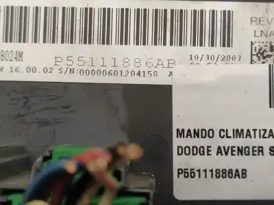Peça sobressalente para automóvel em segunda mão comando de sofagem (chauffage / ar condicionado) por dodge avenger 2.0 crd referências oem iam p55111886ab  