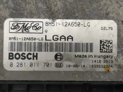 Second-hand car spare part ECU ENGINE CONTROL for FORD FOCUS BERLINA (CAP)  OEM IAM references 0281011701  8M5112A650LG